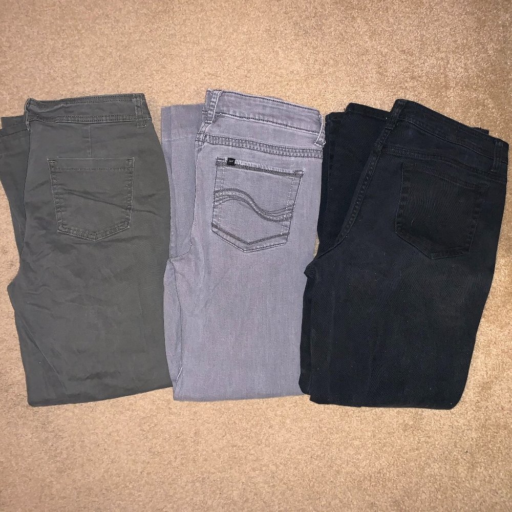 Bundle of 3 Pair of Color Denim Pants